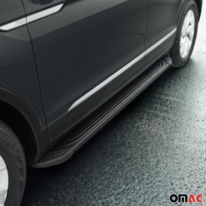 Nissan Pathfinder Side Steps - Omac - APA Aluminium (193) 2Pcs - Black - '13-'21